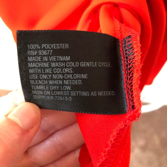 Worthington Sheer Red Tank Top - Picture 4 of 4